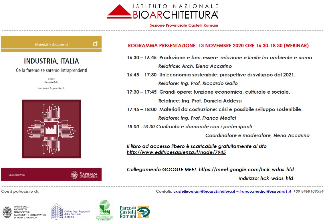 INDUSTRIA, ITALIA: CE LA FAREMO SE SAREMO INTRAPRENDENTI