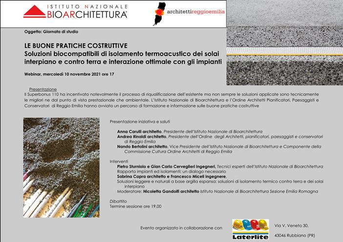 LE BUONE PRATICHE COSTRUTTIVE