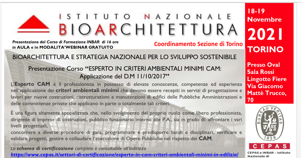 BIOARCHITETTURA E STRATEGIA NAZIONALE PER LO SVILUPPO SOSTENIBILE