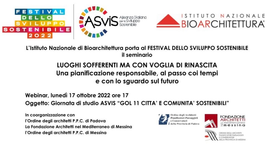 LUOGHI SOFFERENTI MA CON VOGLIA DI RINASCITA Una pianificazione responsabile, al passo coi tempi e con lo sguardo sul futuro
