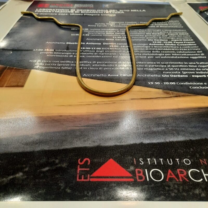 LABORATORIO DI GEOBIOLOGIA DEL SITO NELLA PROGETTAZIONE DI BIOARCHITETTURA